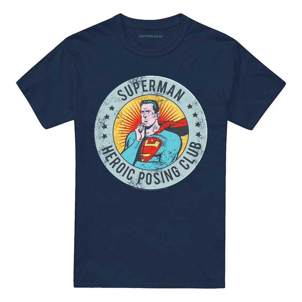 Navy - DC Comics - Superman Heroic Posing Club T-Shirt Navy - 4