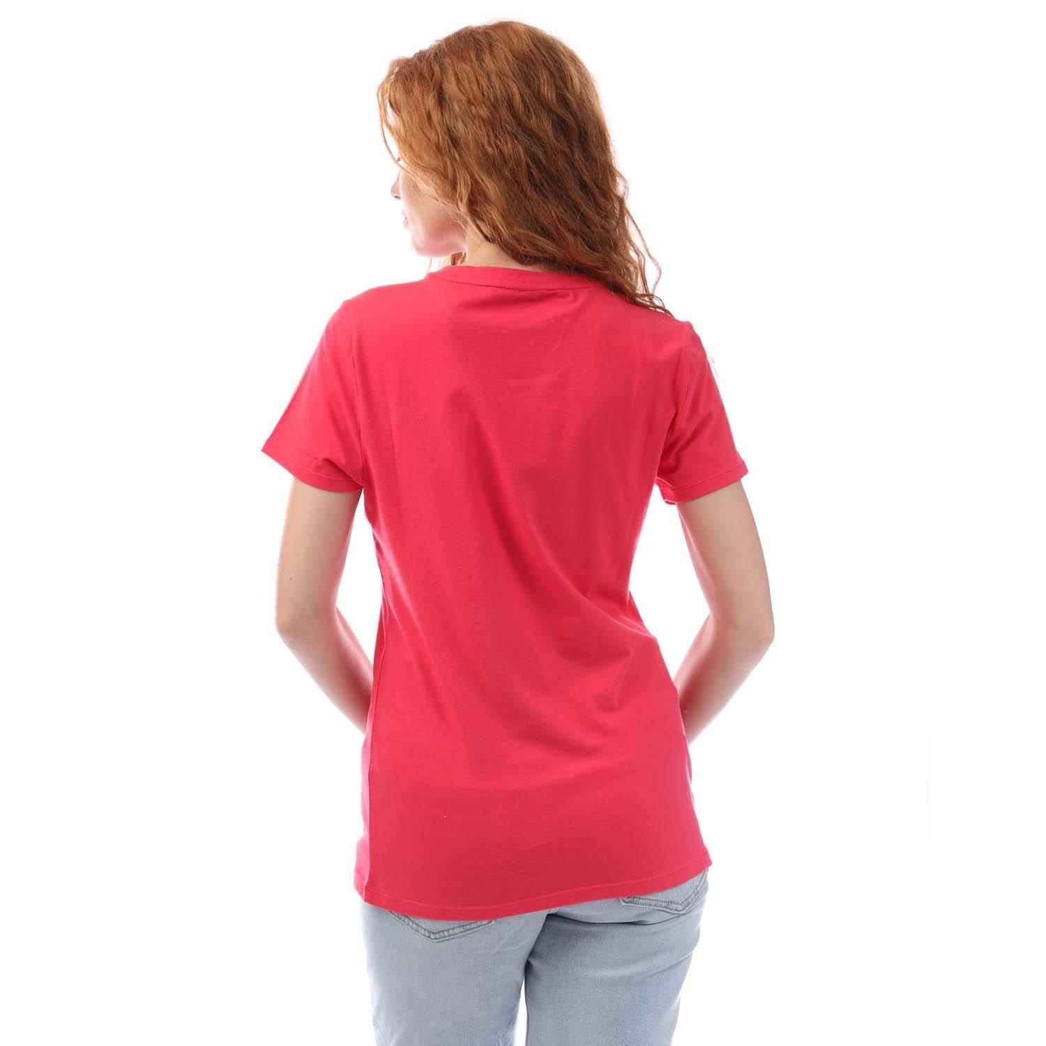 Silver Pink - DKNY - Glitter Logo Ss Crew Neck T-Shirt - 3