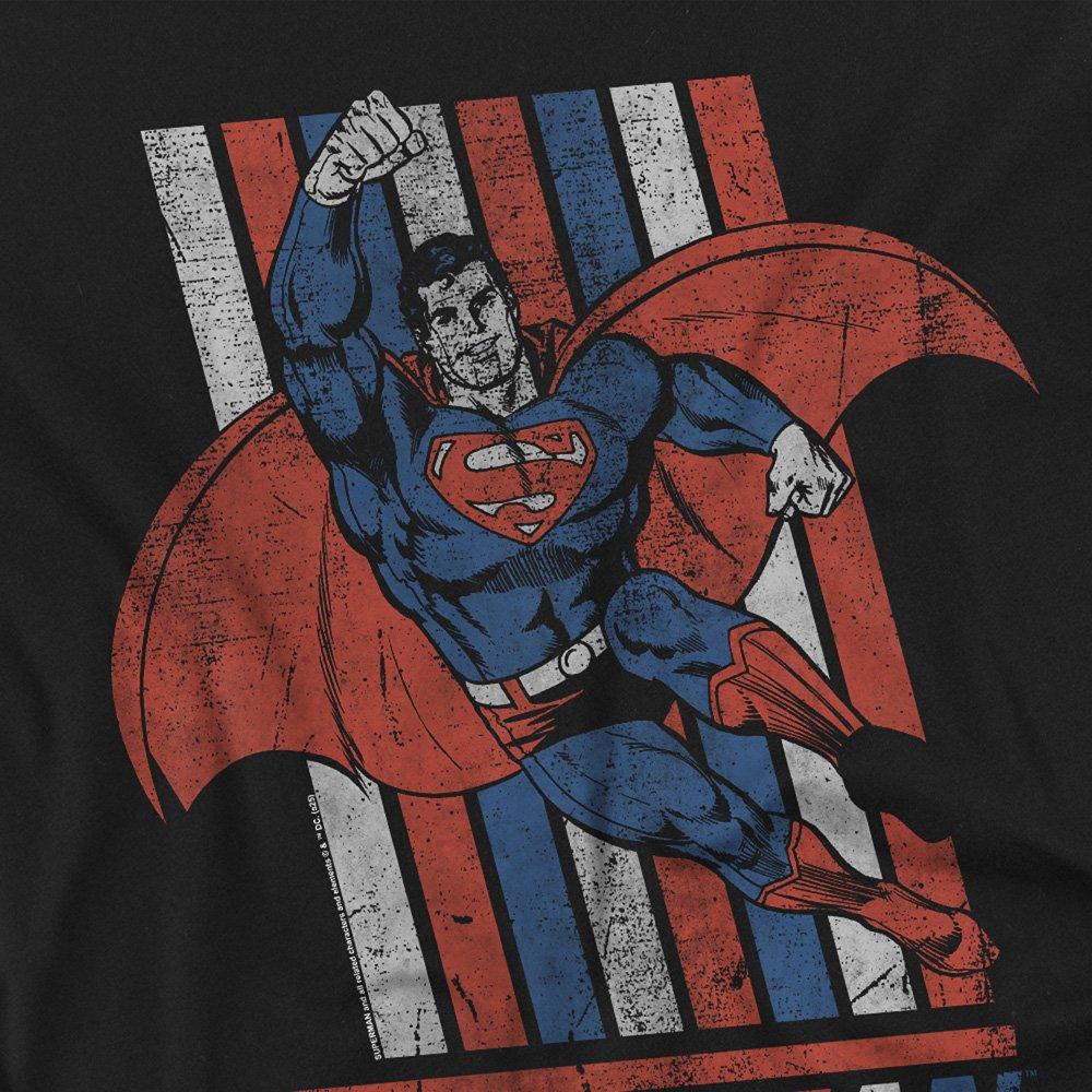 Black - DC Comics - Superman Retro Stripes T-Shirt Black - 2