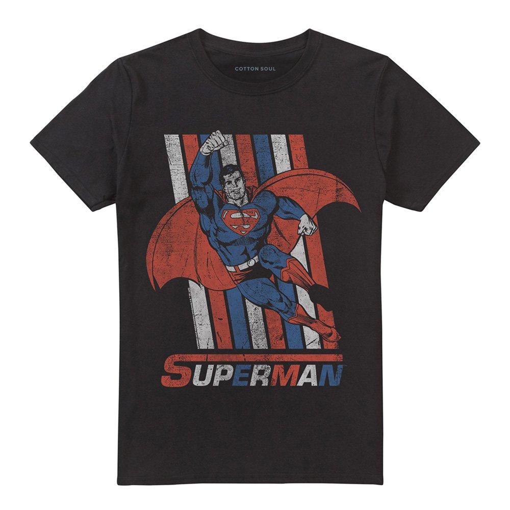 Black - DC Comics - Superman Retro Stripes T-Shirt Black - 4