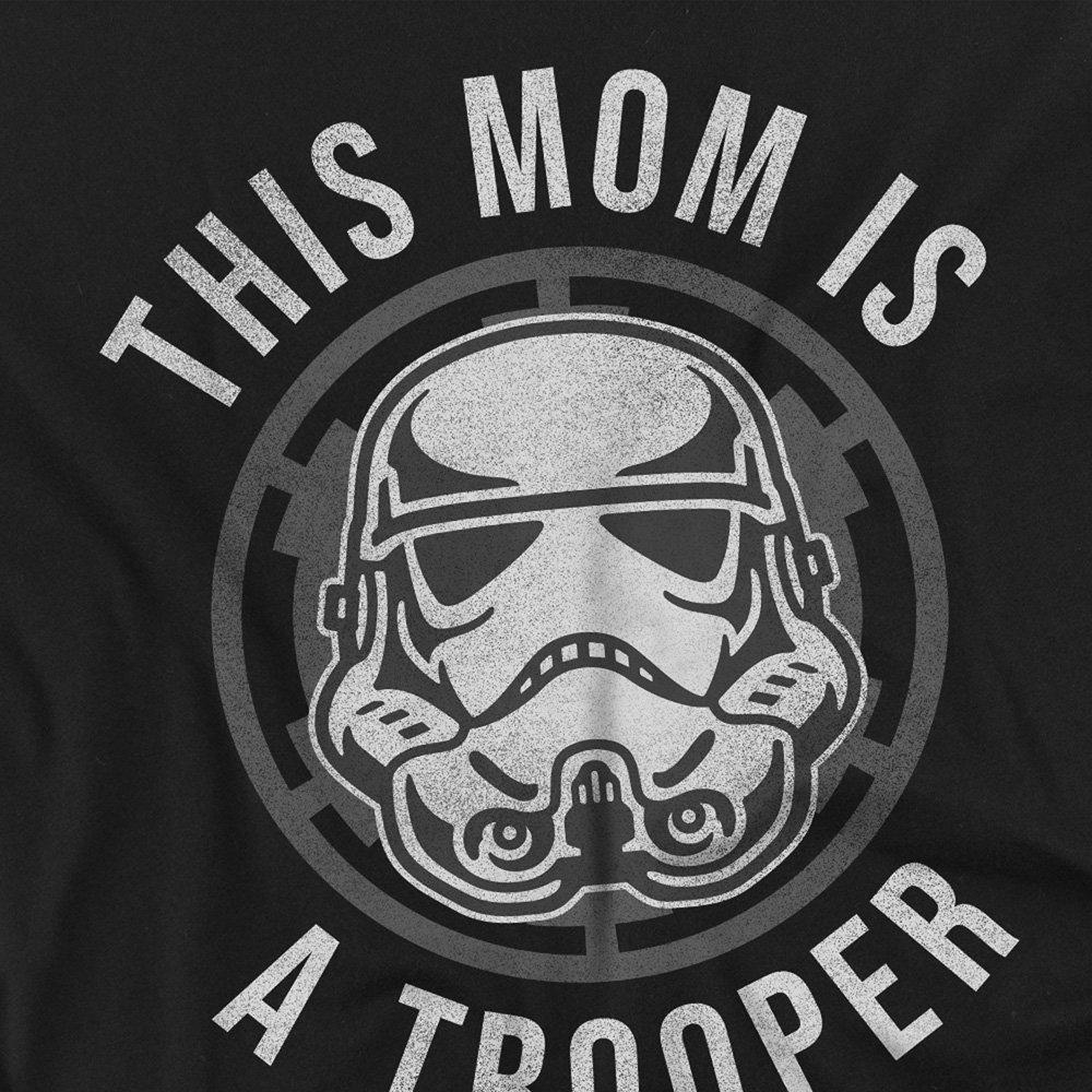 Black - Star Wars - Star Wars Mothers Day Mom is a Trooper Long Sleev - 2