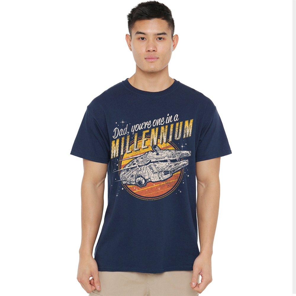 Star Wars Men's Dad One In A Millennium Vintage T-Shirt - Navy - L