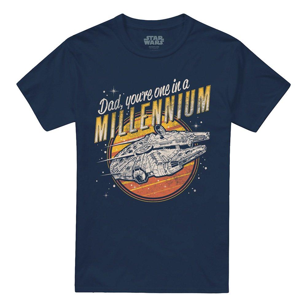 Navy - Star Wars - Star Wars Dad One In A Millennium Vintage T-Shirt - 4
