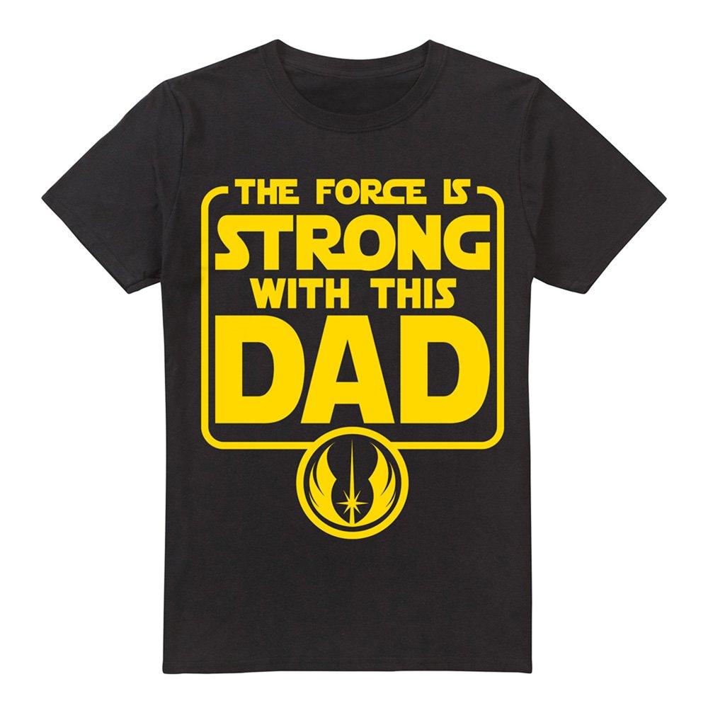Black - Star Wars - Star Wars FatherS Day Force Is Strong Dad Mens T- - 4