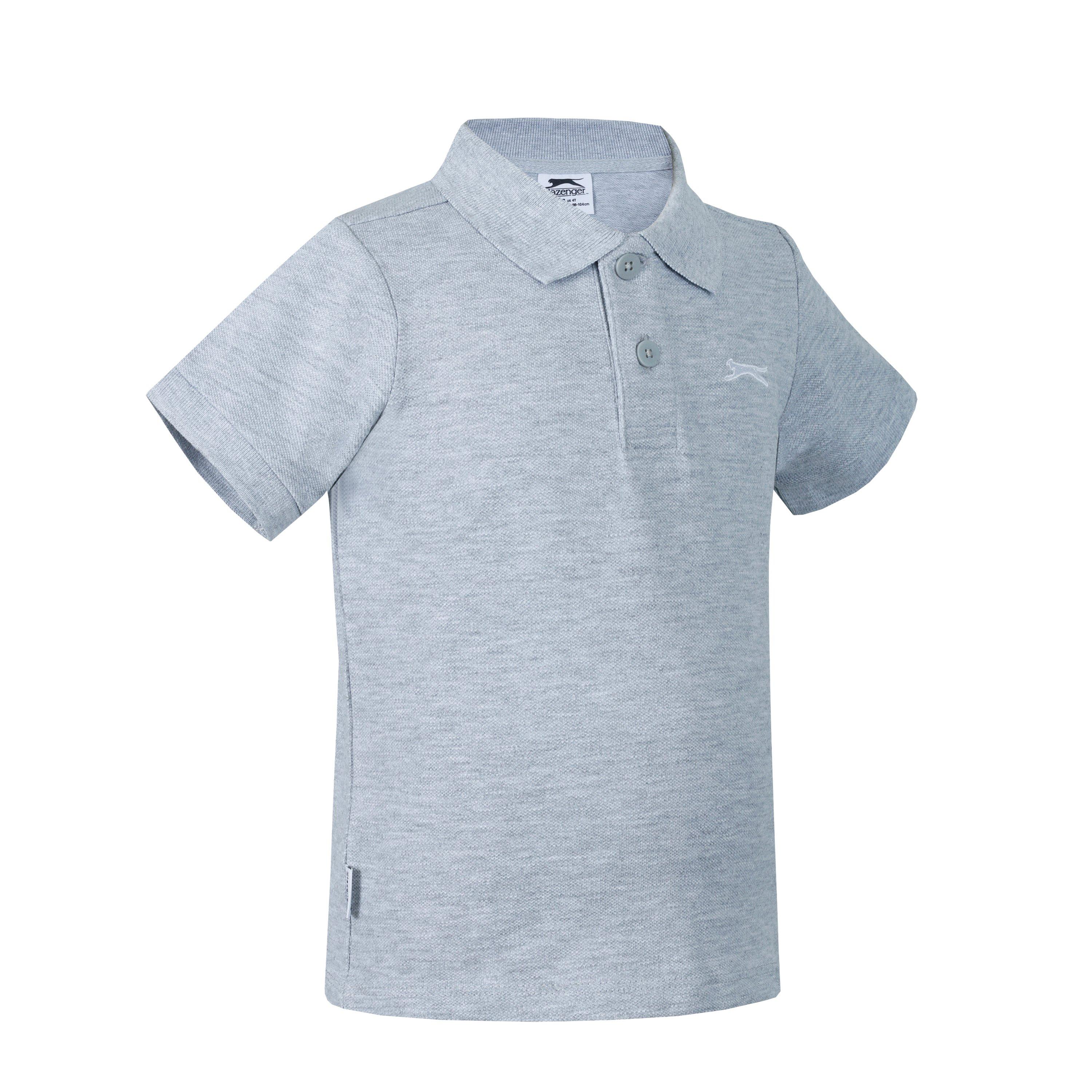 Ryl/Gry - Slazenger - Infant Boys 2 Pack Polo Shirts - 6
