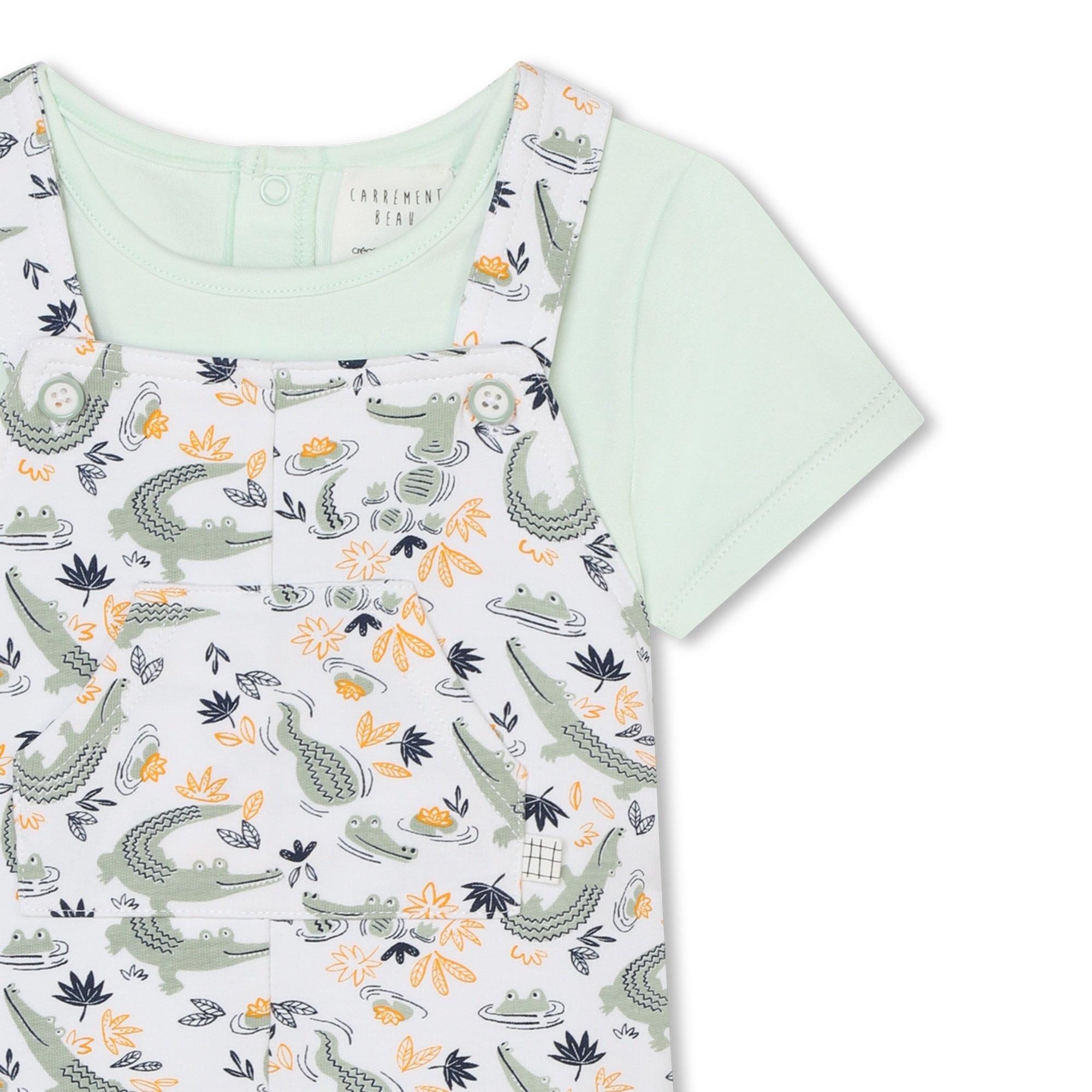 Green White - Carrement Beau - Kids' Clothing Set - 2