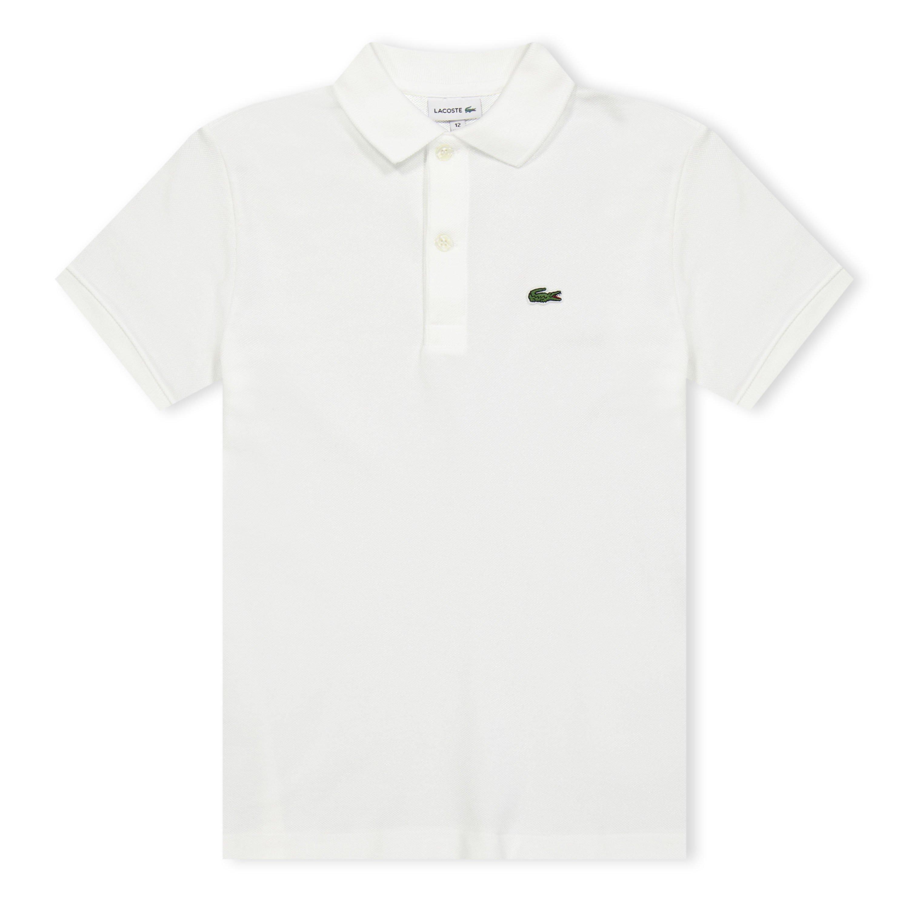 Lacoste  White 001 09 Boys' Classic Pique Polo Shirt - 12Y