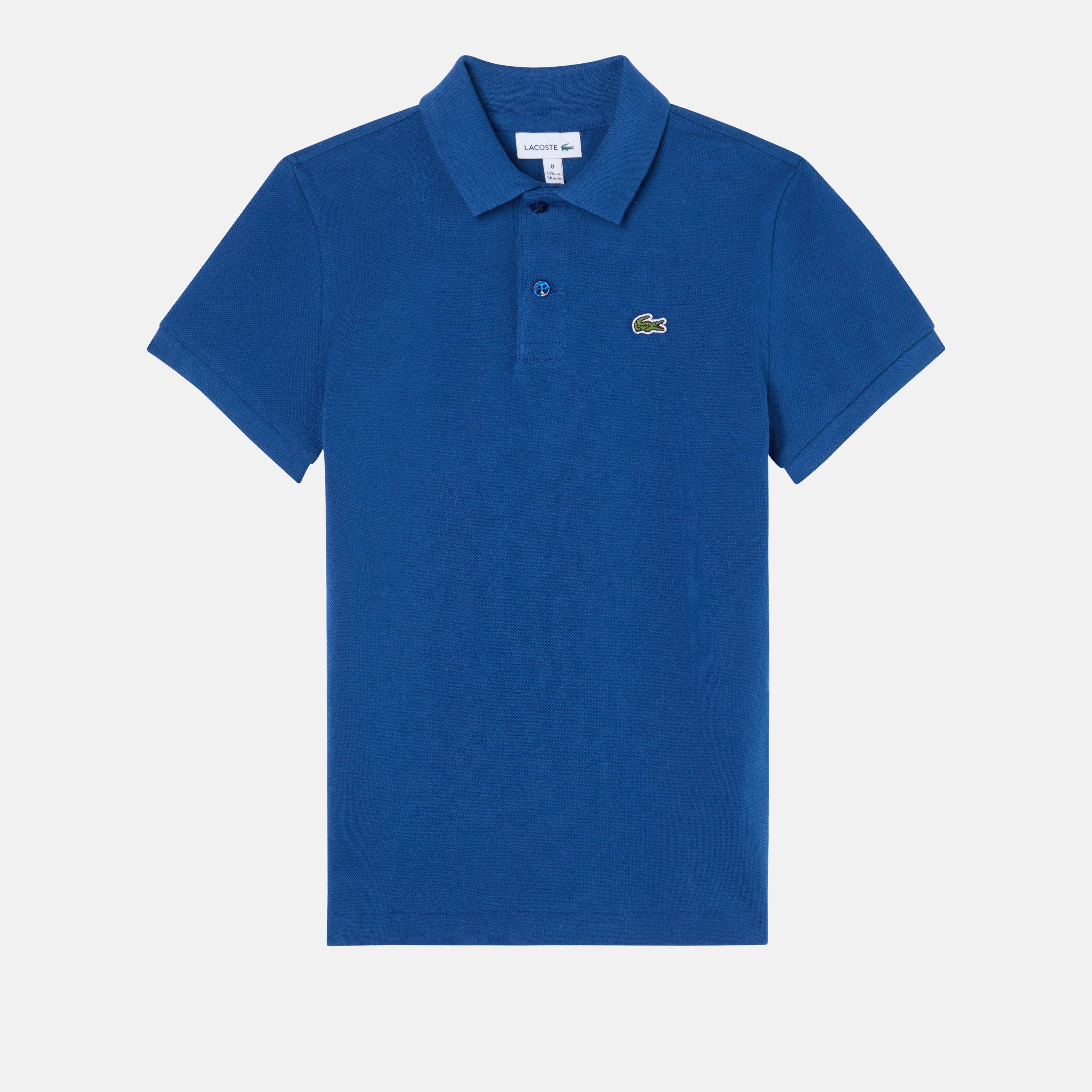 Lacoste Boys ' Classic Pique Polo Shirt - Bleu France Uft - 14 Years