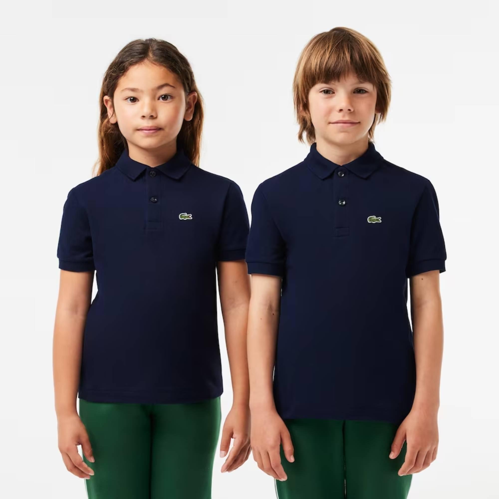 Lacoste Junior Boys Pique Logo Polo Shirt Polos a manches courtes Sports Direct