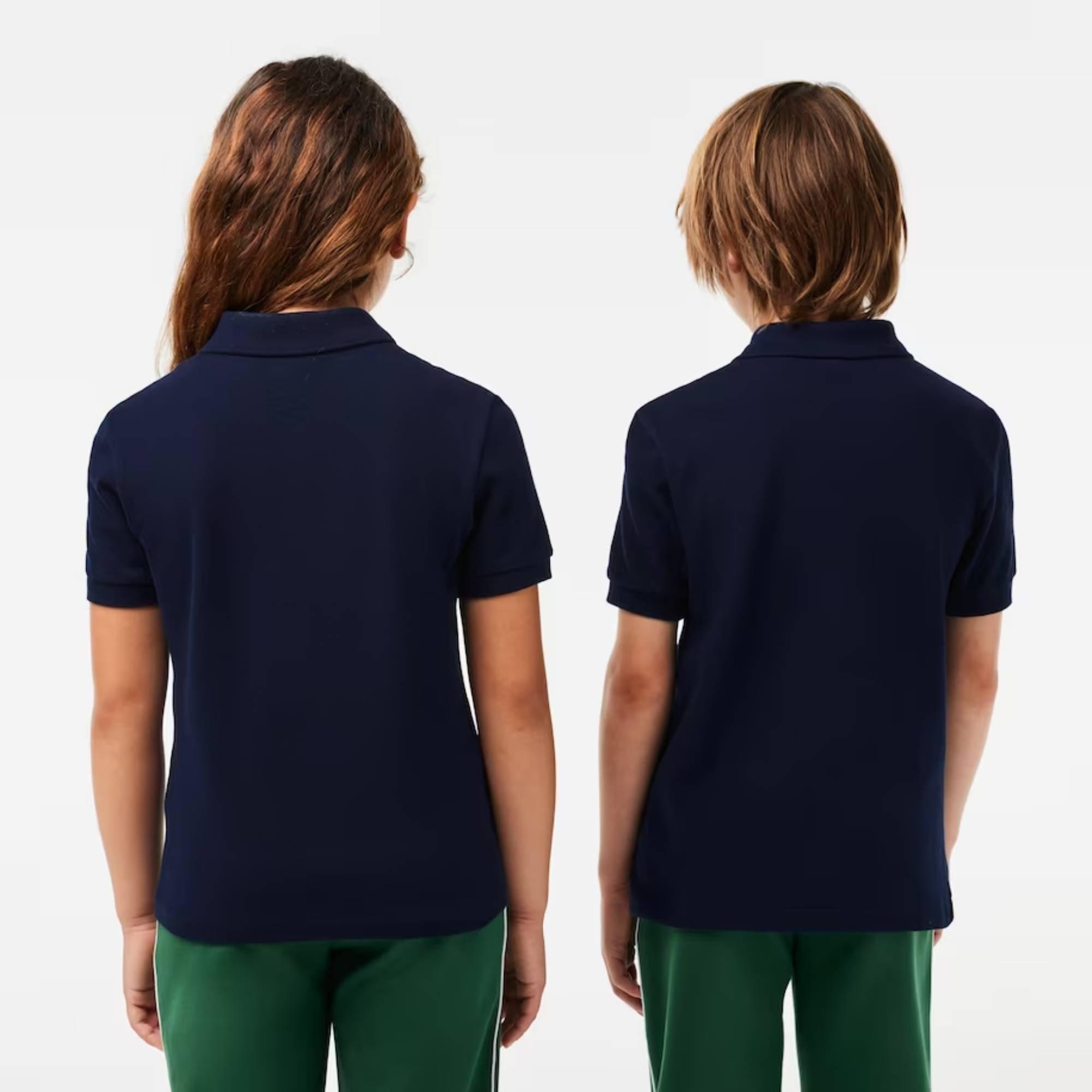Navy - Lacoste - Boys' Classic Pique Polo Shirt - 3