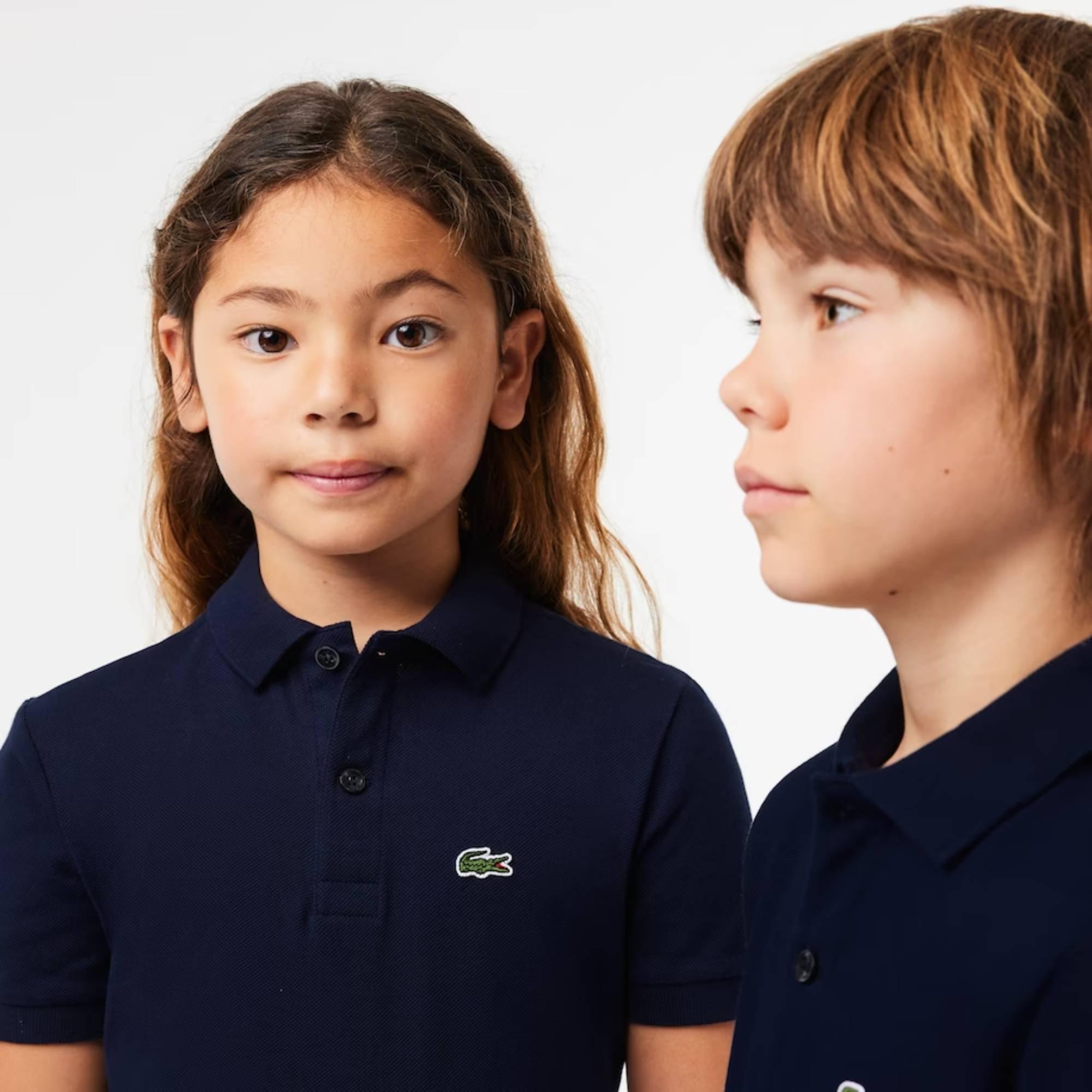 Navy - Lacoste - Boys' Classic Pique Polo Shirt - 4