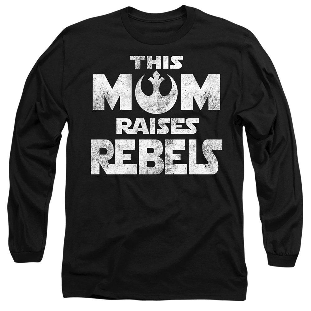Black - Star Wars - Star Wars Mothers Day Mom Raises Rebels Long Slee - 1