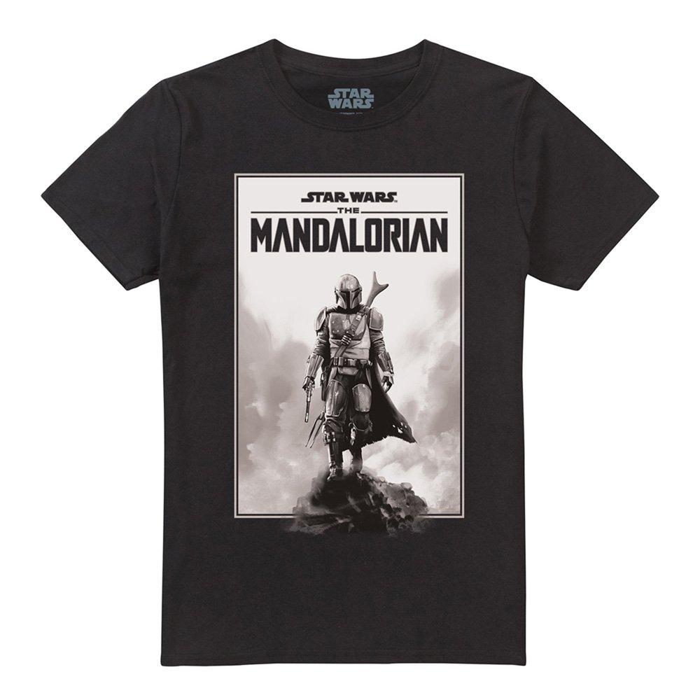 Black - Star Wars - The Mandalorian Desert Poster T-Shirt Black - 4