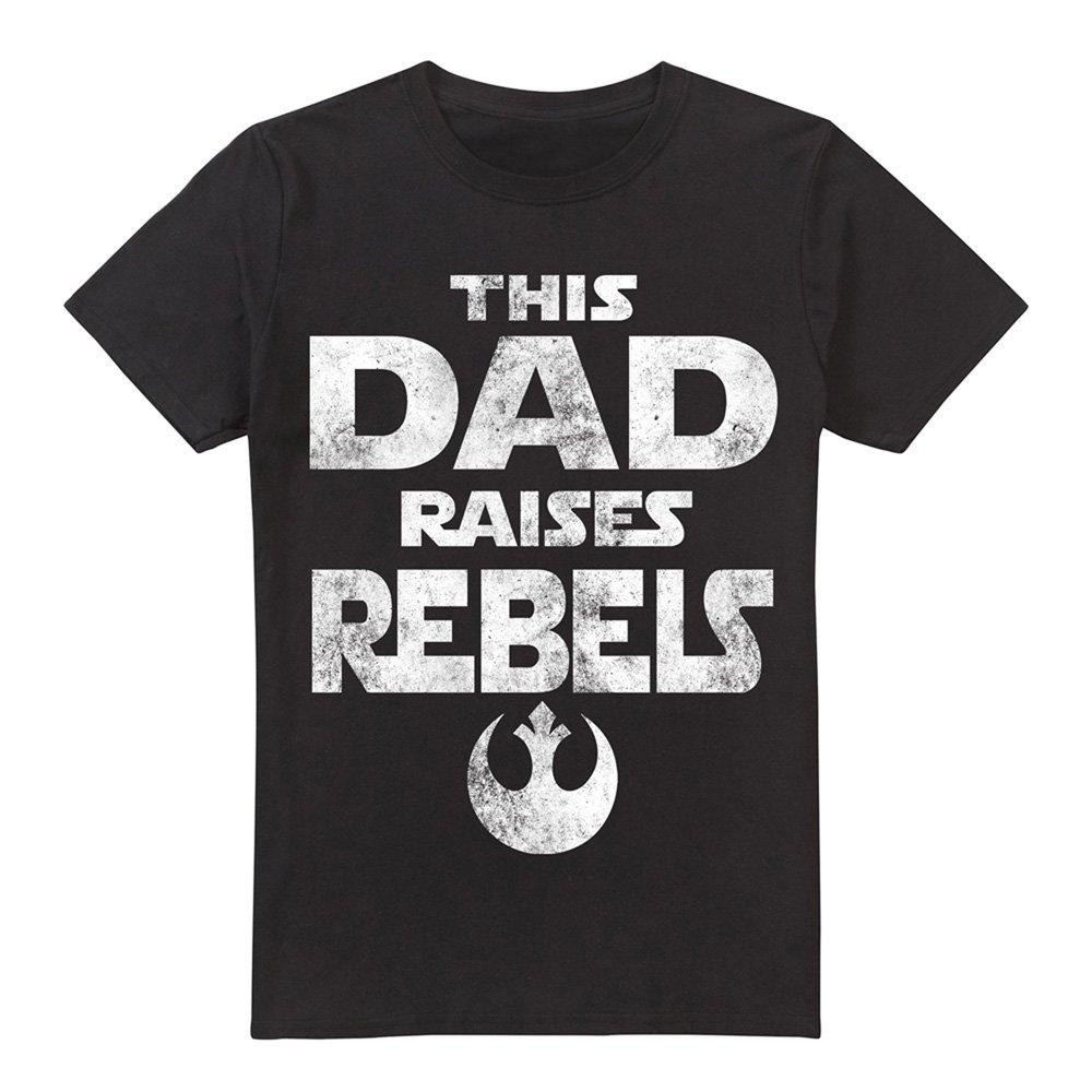 Black - Star Wars - Star Wars FatherS Day Dad Raises Rebels Mens T-Sh - 4