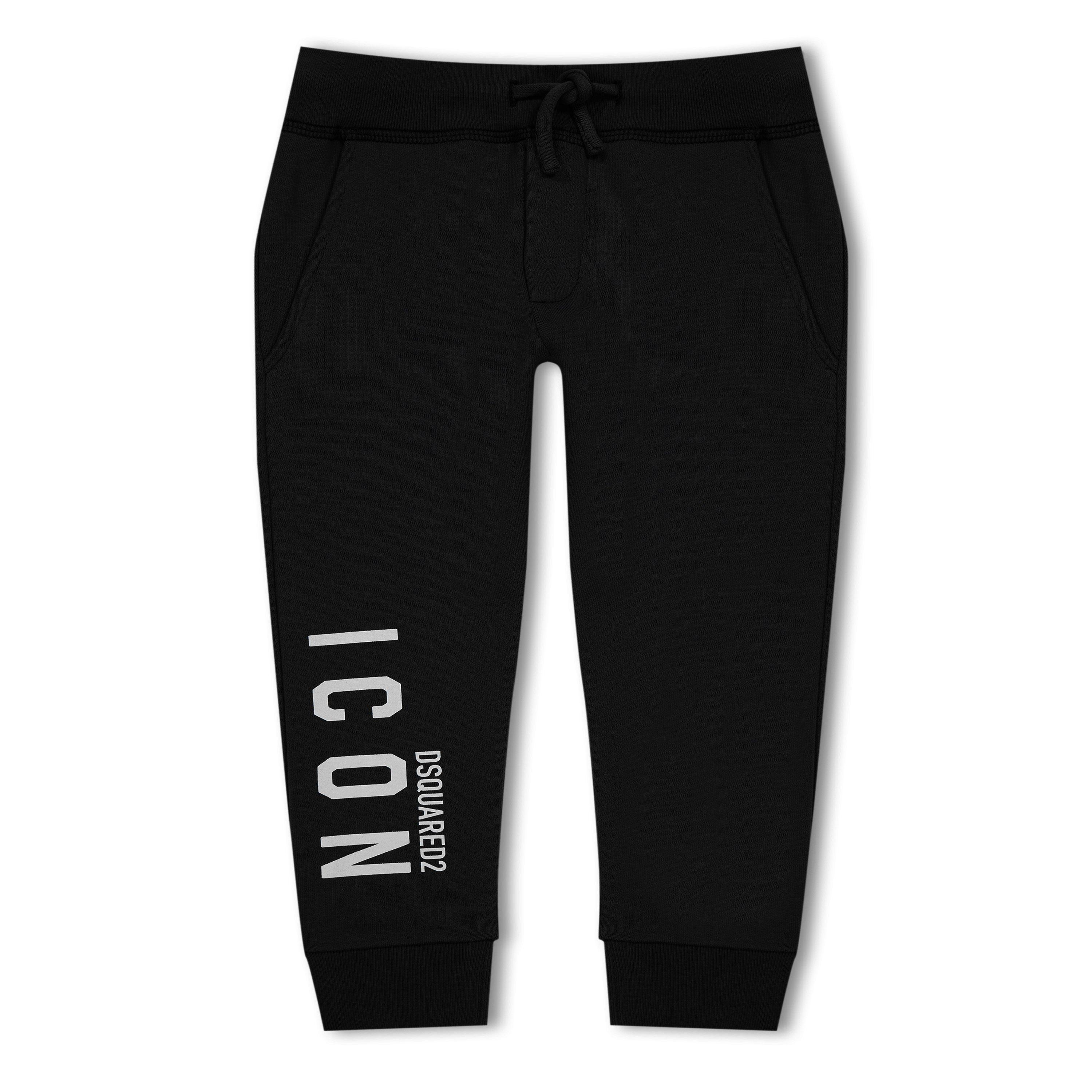 Black DQ900 - DSquared2 - Icon Drawstring Jersey Track Pants Babies - 1