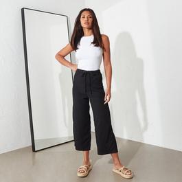 I Saw It First ISAWITFIRST Textured Wide Leg Culotte Trousers