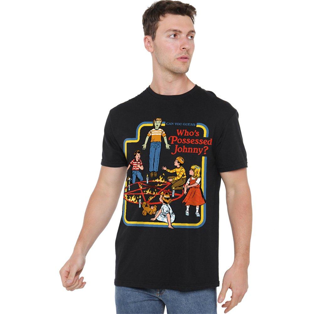 Black - Steven Rhodes - Steven Rhodes WhoS Possessed Johnny T-Shirt Blac - 1