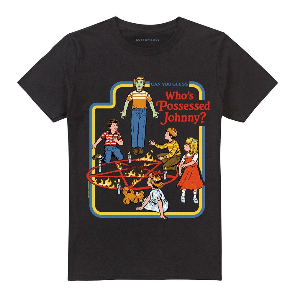 Black - Steven Rhodes - Steven Rhodes WhoS Possessed Johnny T-Shirt Blac - 4