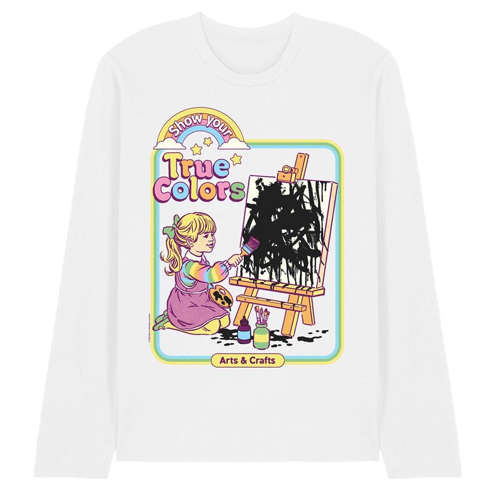 White - Steven Rhodes - Steven Rhodes Show Your True Colors Long Sleeve T- - 1