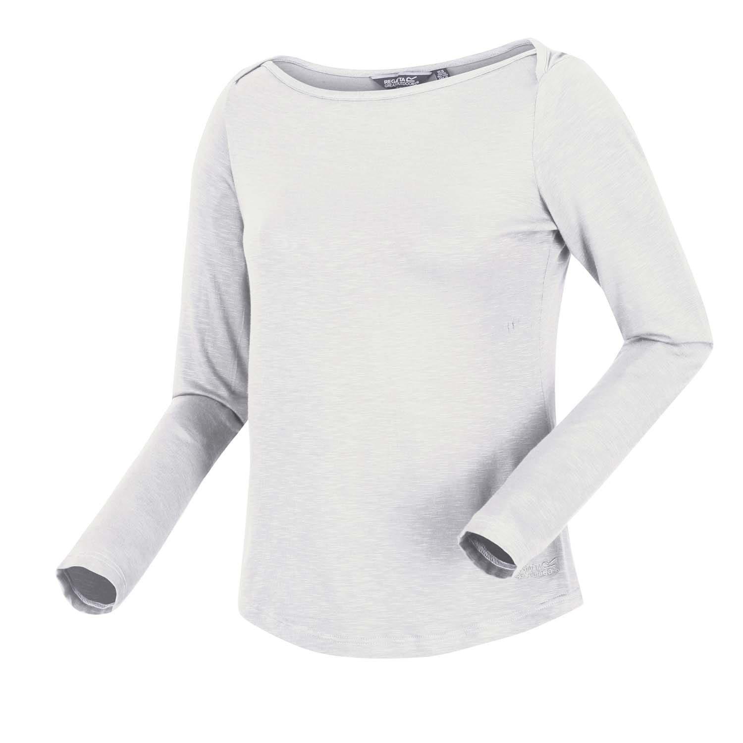 White - Regatta - Lakeisha Boat Neck Long Sleeve Top - 1