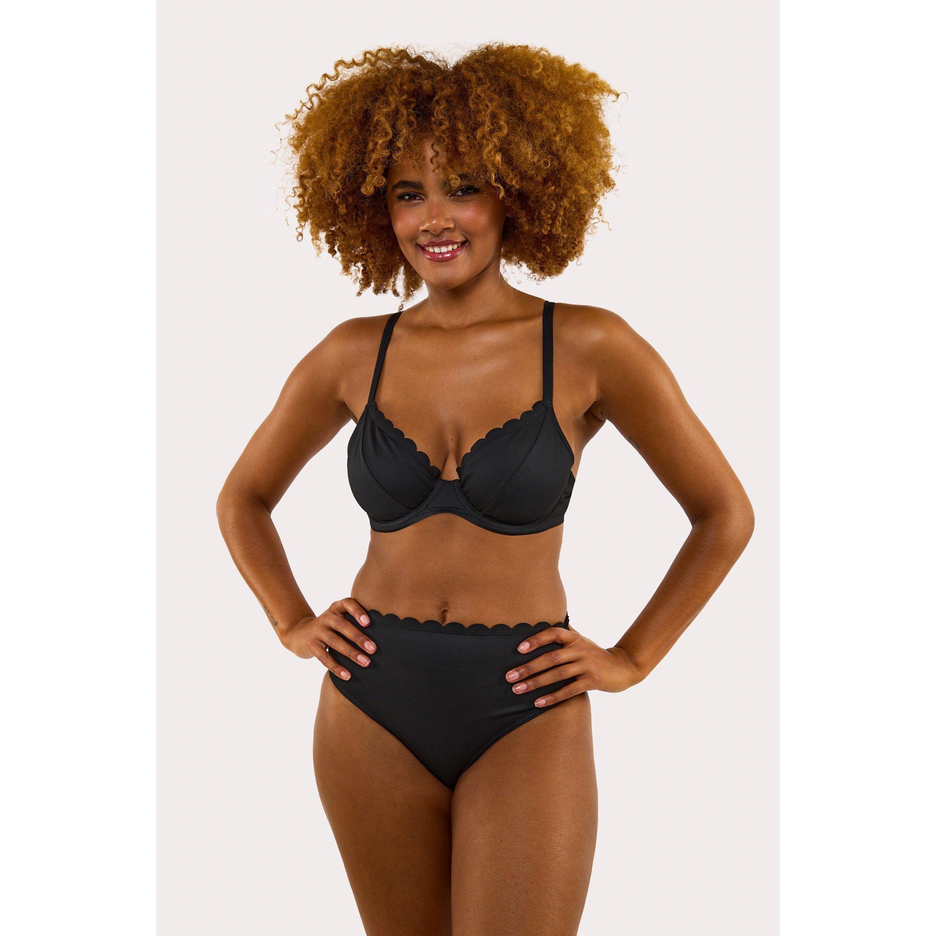 Black - Peek and Beau - Fb Exclusive Mix/Match Scallop Wire Bikini - 3