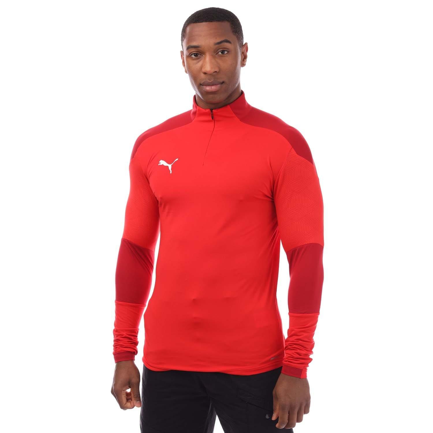 Red - Puma - Final Training quarter Zip Top - 1