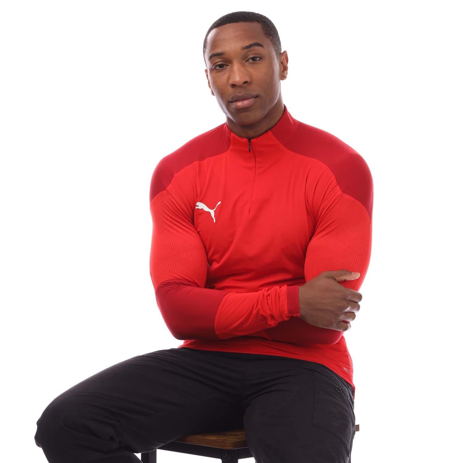 Red - Puma - Final Training quarter Zip Top - 4