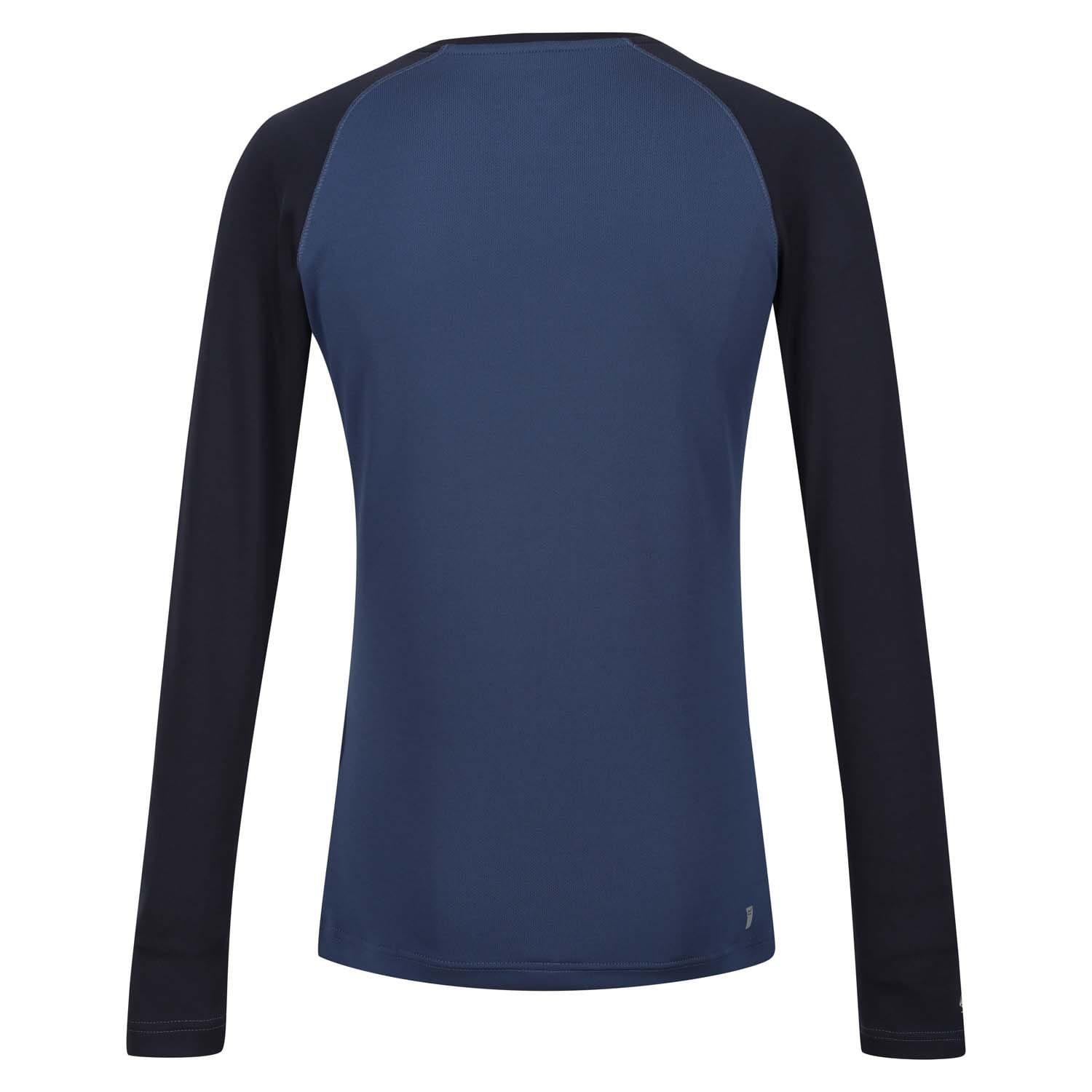 Navy - Regatta - Bampton Wicking Long Sleeve Base Layer Top - 2