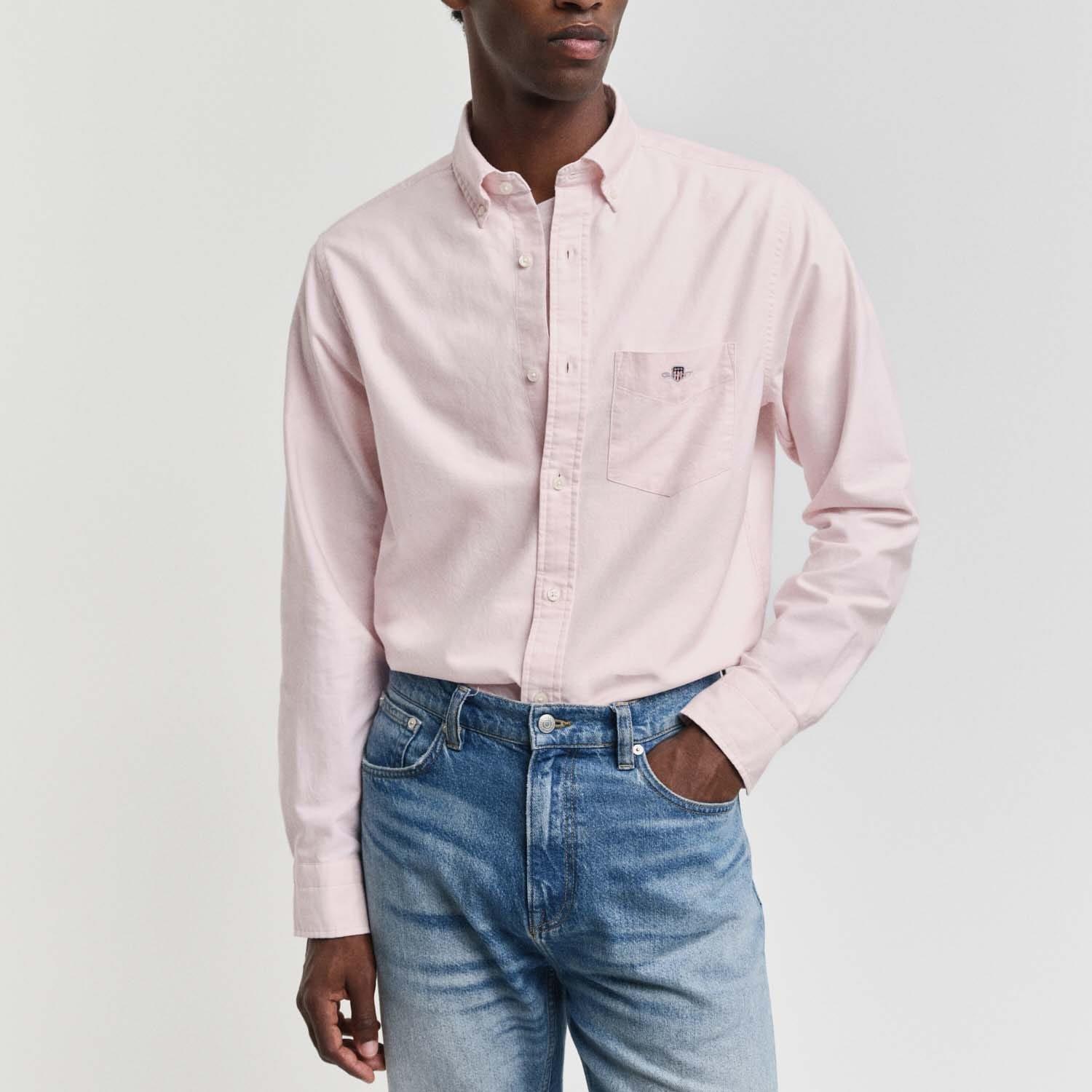 Pink - Gant - Regular Oxford A.Shield Shirt - 2