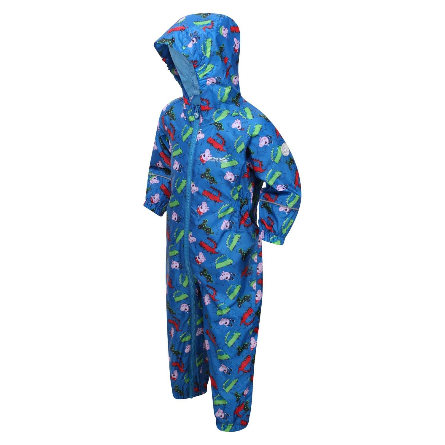Blue - Regatta - Peppa Pig Pobble Waterproof Rainsuit - 1