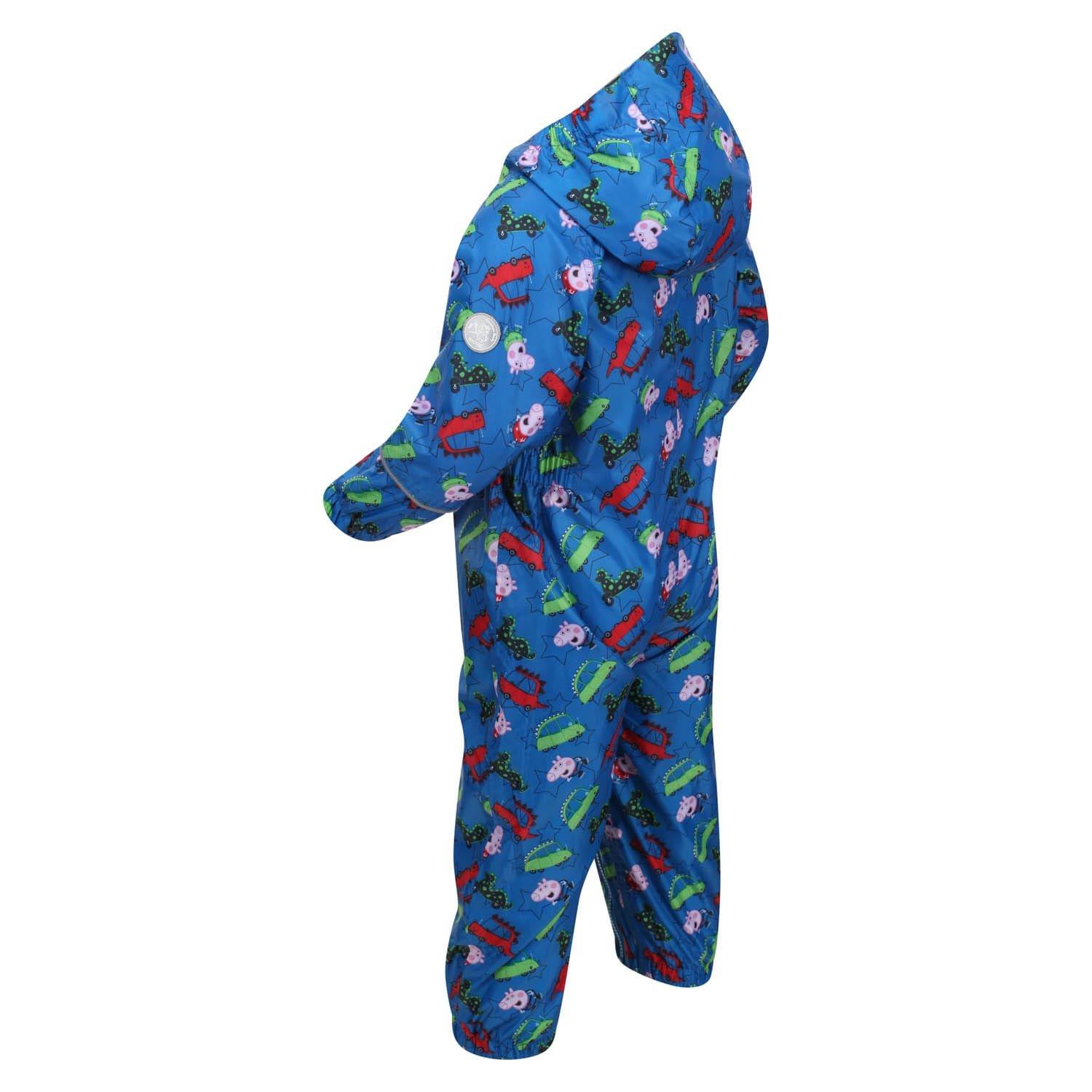 Blue - Regatta - Peppa Pig Pobble Waterproof Rainsuit - 2