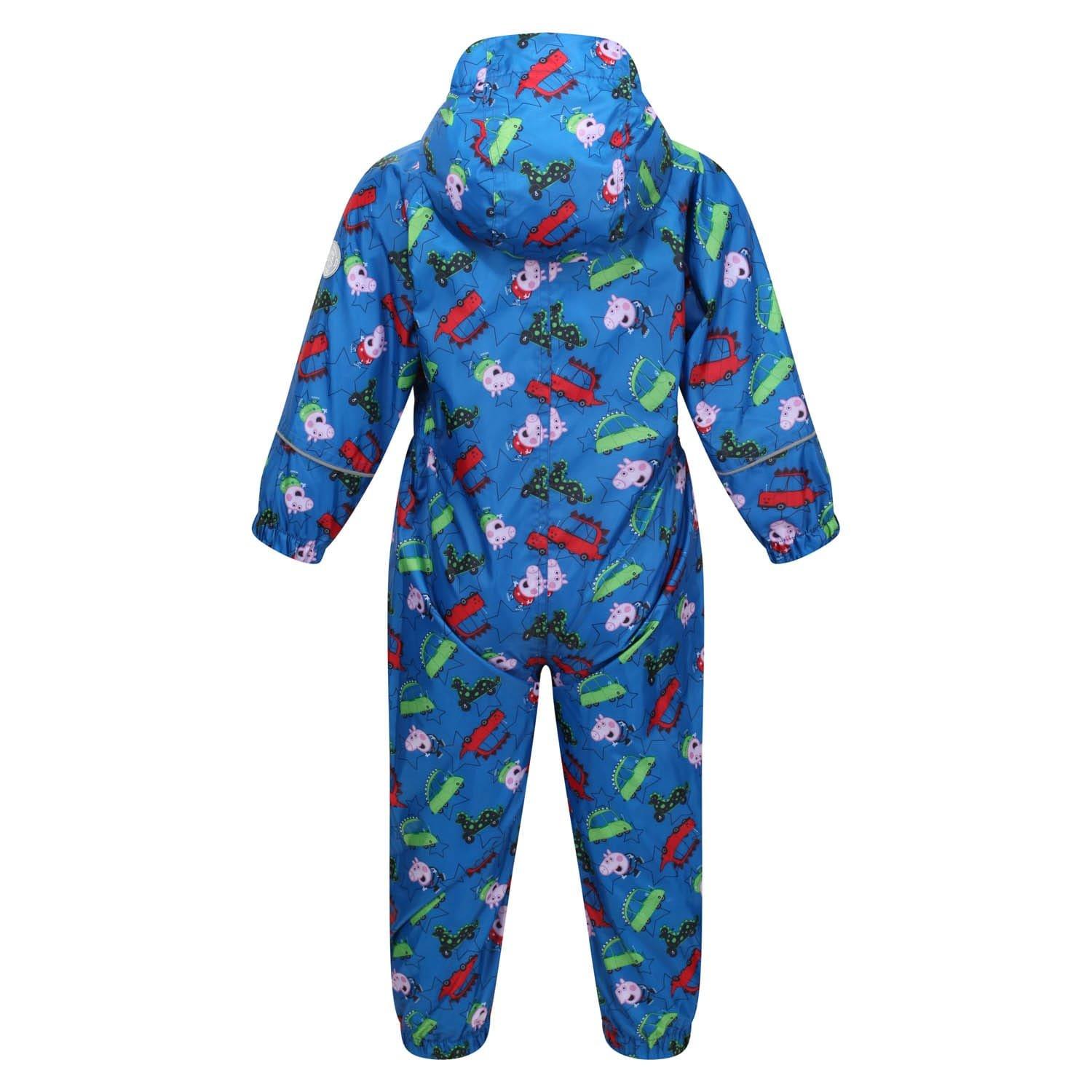 Blue - Regatta - Peppa Pig Pobble Waterproof Rainsuit - 4