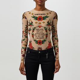 DSquared2 DSQ Tattoo Bodysuit Ld41