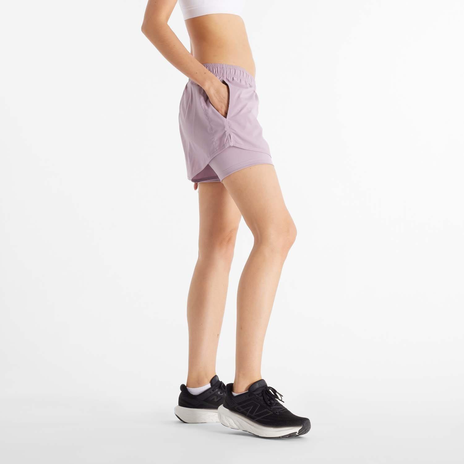 Purple - New Balance - Sport Essentials 2-in-1 Shorts - 2