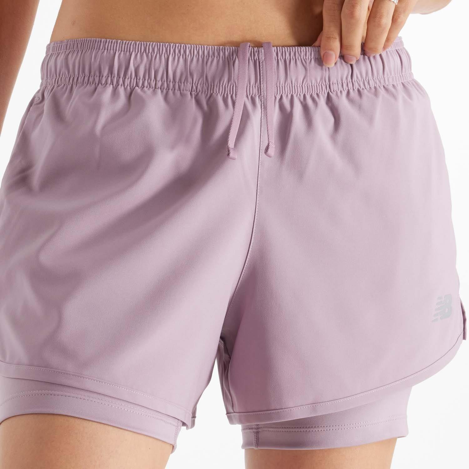 Purple - New Balance - Sport Essentials 2-in-1 Shorts - 5