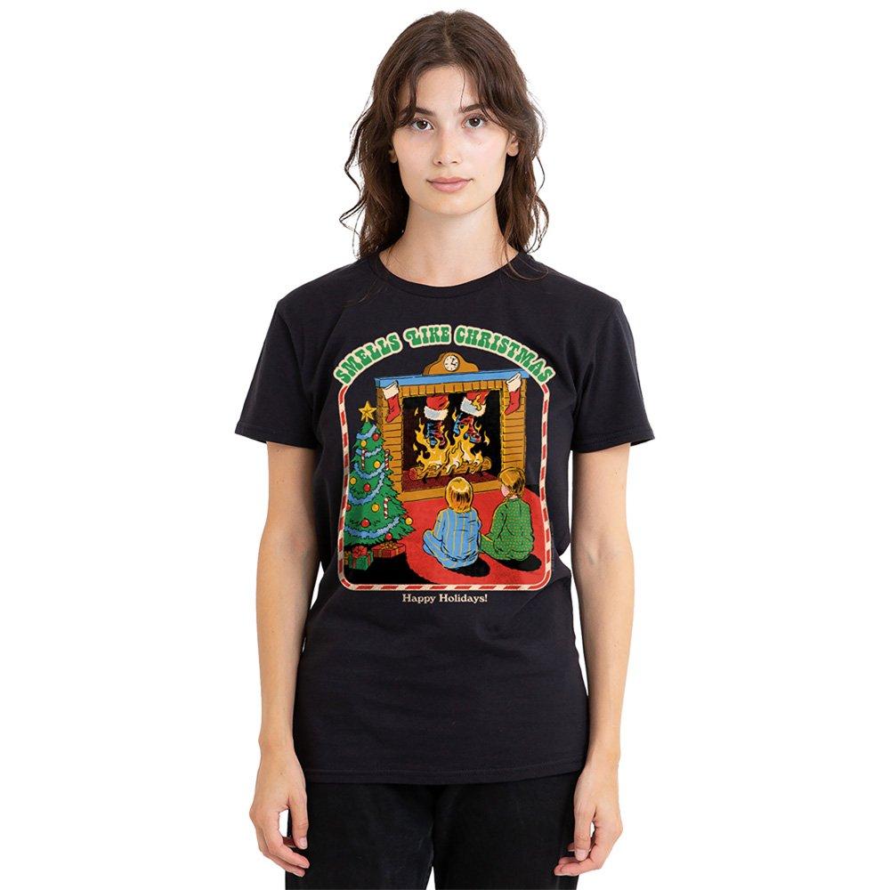 Black - Steven Rhodes - Steven Rhodes Smells Like Christmas T Shirt Black - 1