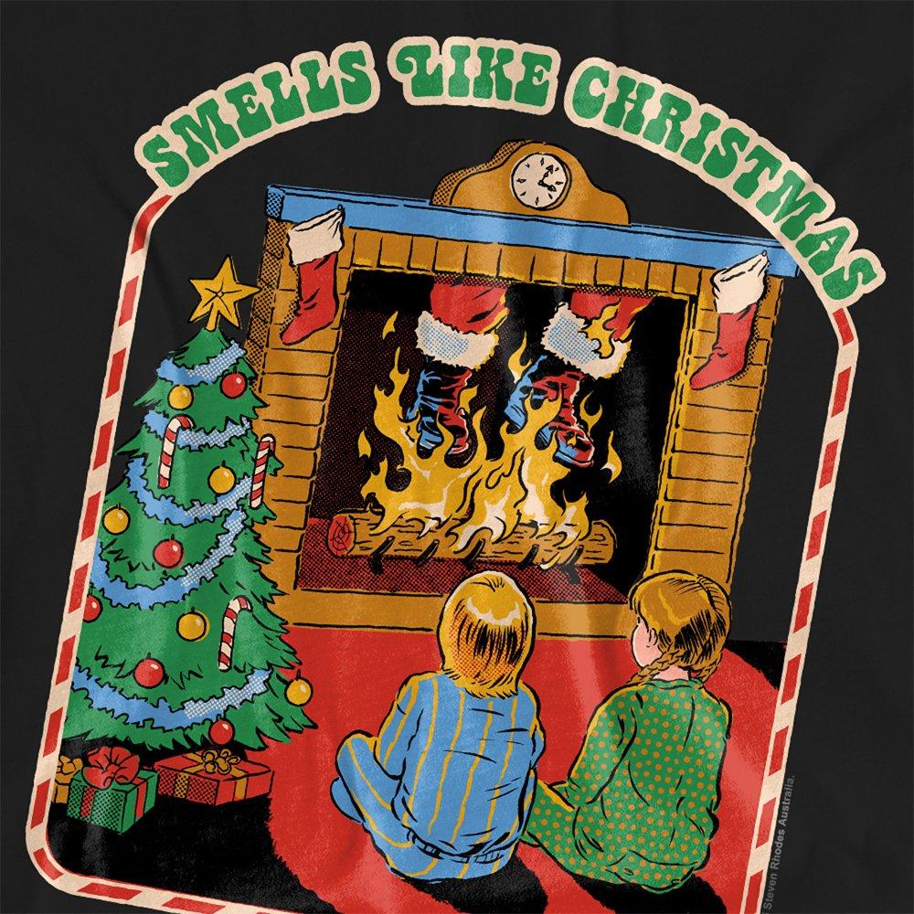 Black - Steven Rhodes - Steven Rhodes Smells Like Christmas T Shirt Black - 2