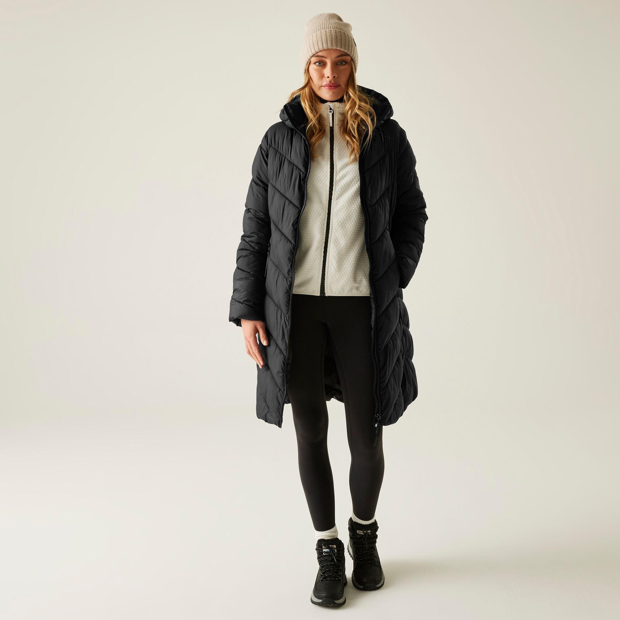 Black - Regatta - Women's Anita Full-Zip Water-Repellent Quilted Jacket - 3