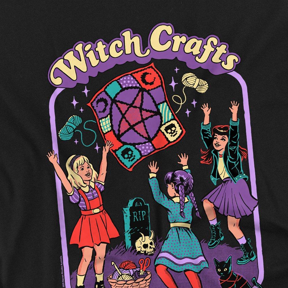 Black - Steven Rhodes - Steven Rhodes Witch Crafts Long Sleeve T-Shirt Bl - 2