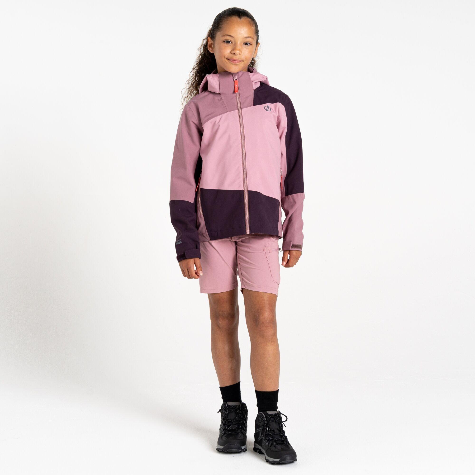 Deep Plum/Mauve - Dare 2b - Unisex Kids' Explore II Waterproof Jacket - 2