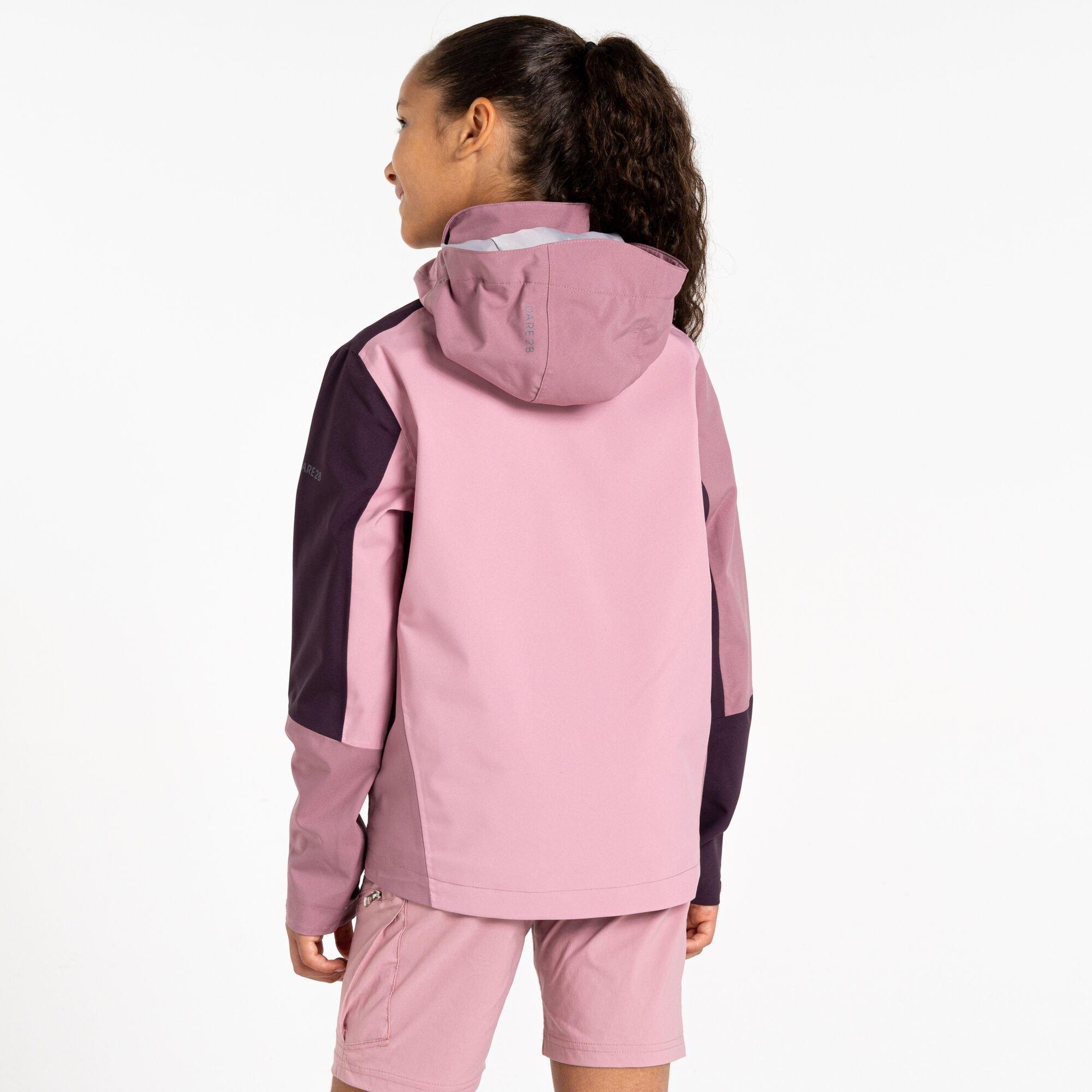 Deep Plum/Mauve - Dare 2b - Unisex Kids' Explore II Waterproof Jacket - 3