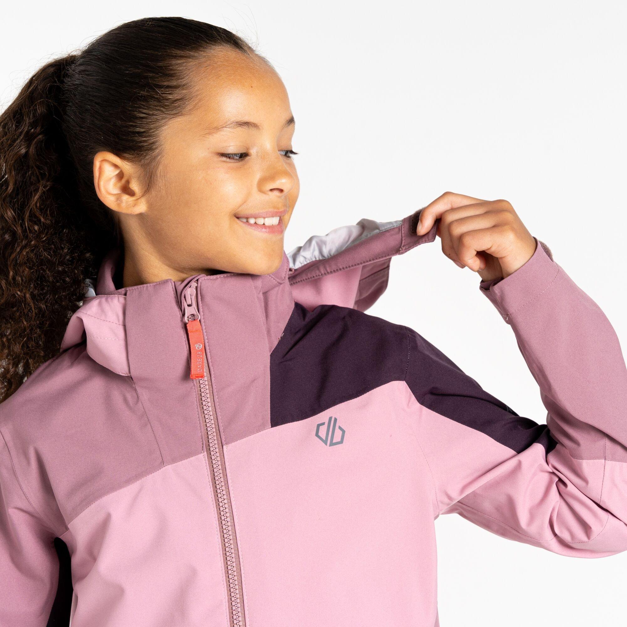 Deep Plum/Mauve - Dare 2b - Unisex Kids' Explore II Waterproof Jacket - 6