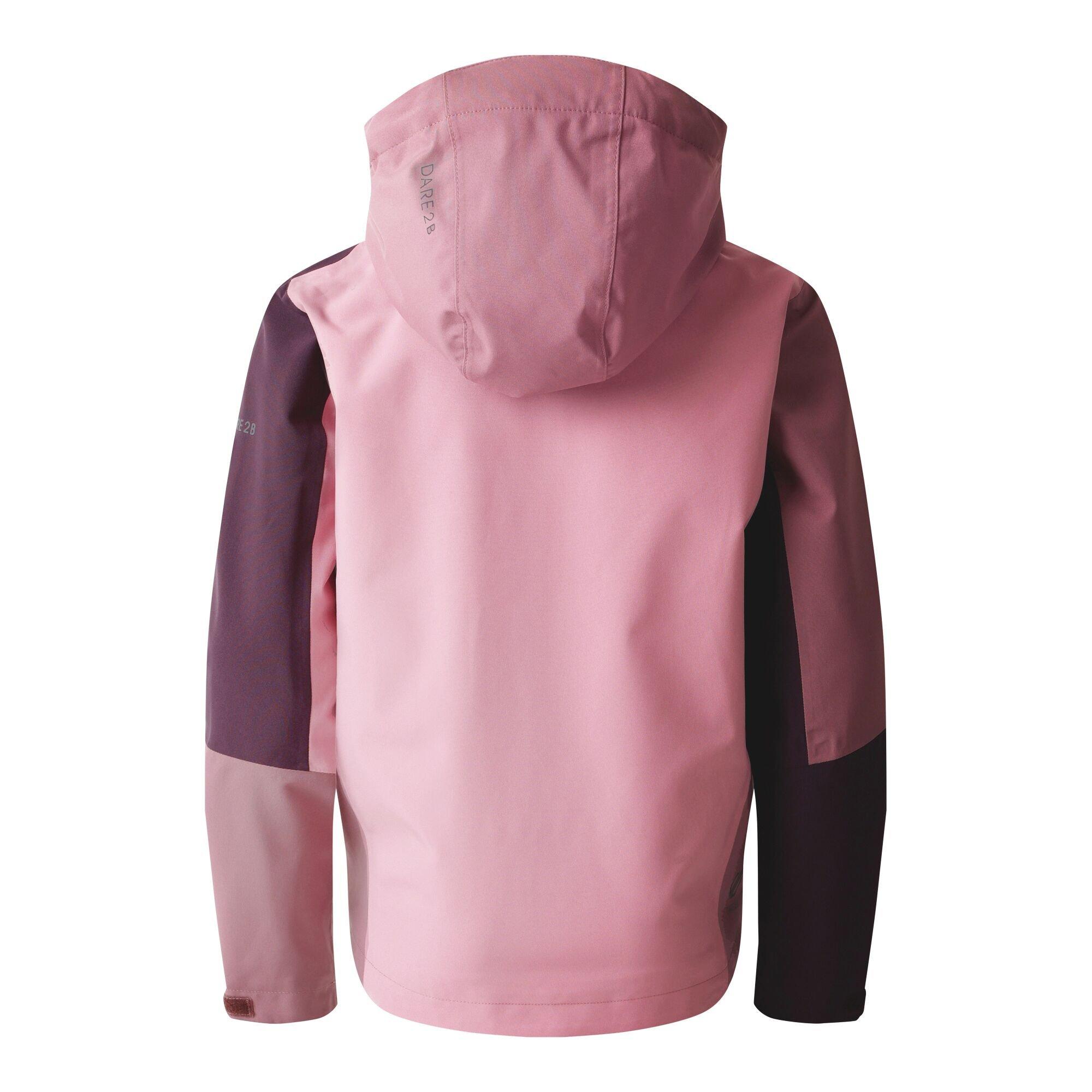 Deep Plum/Mauve - Dare 2b - Unisex Kids' Explore II Waterproof Jacket - 9