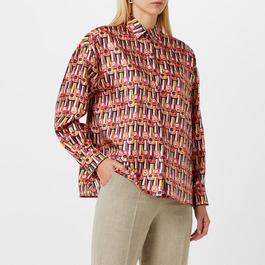 Max Mara Taro Silk Printed Shirt