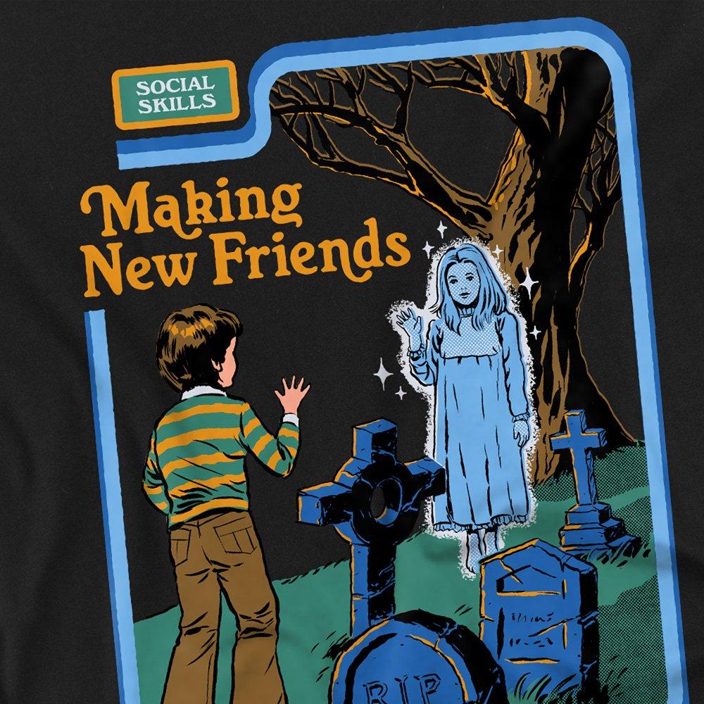 Black - Steven Rhodes - Steven Rhodes Making New Friends T-Shirt Black - 2