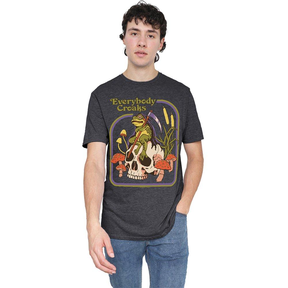 Charcoal - Steven Rhodes - Steven Rhodes Everybody Croaks Tee Charcoal - 1
