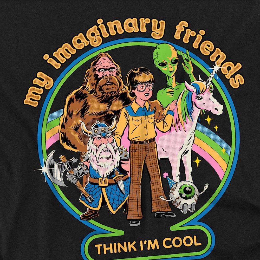 Black - Steven Rhodes - Steven Rhodes My Imaginary Friends Long Sleeve T-S - 2