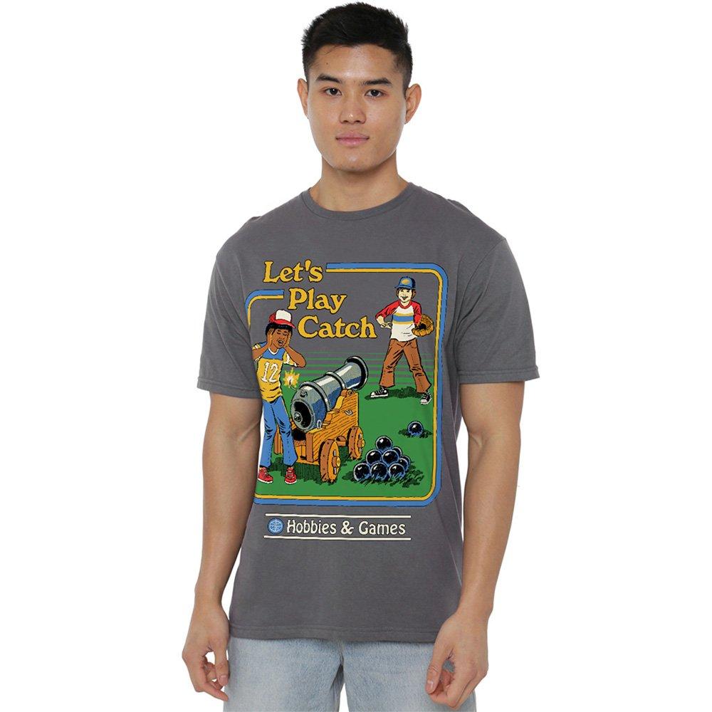 Charcoal - Steven Rhodes - Steven Rhodes LetS Play Catch T-Shirt Charcoal - 1