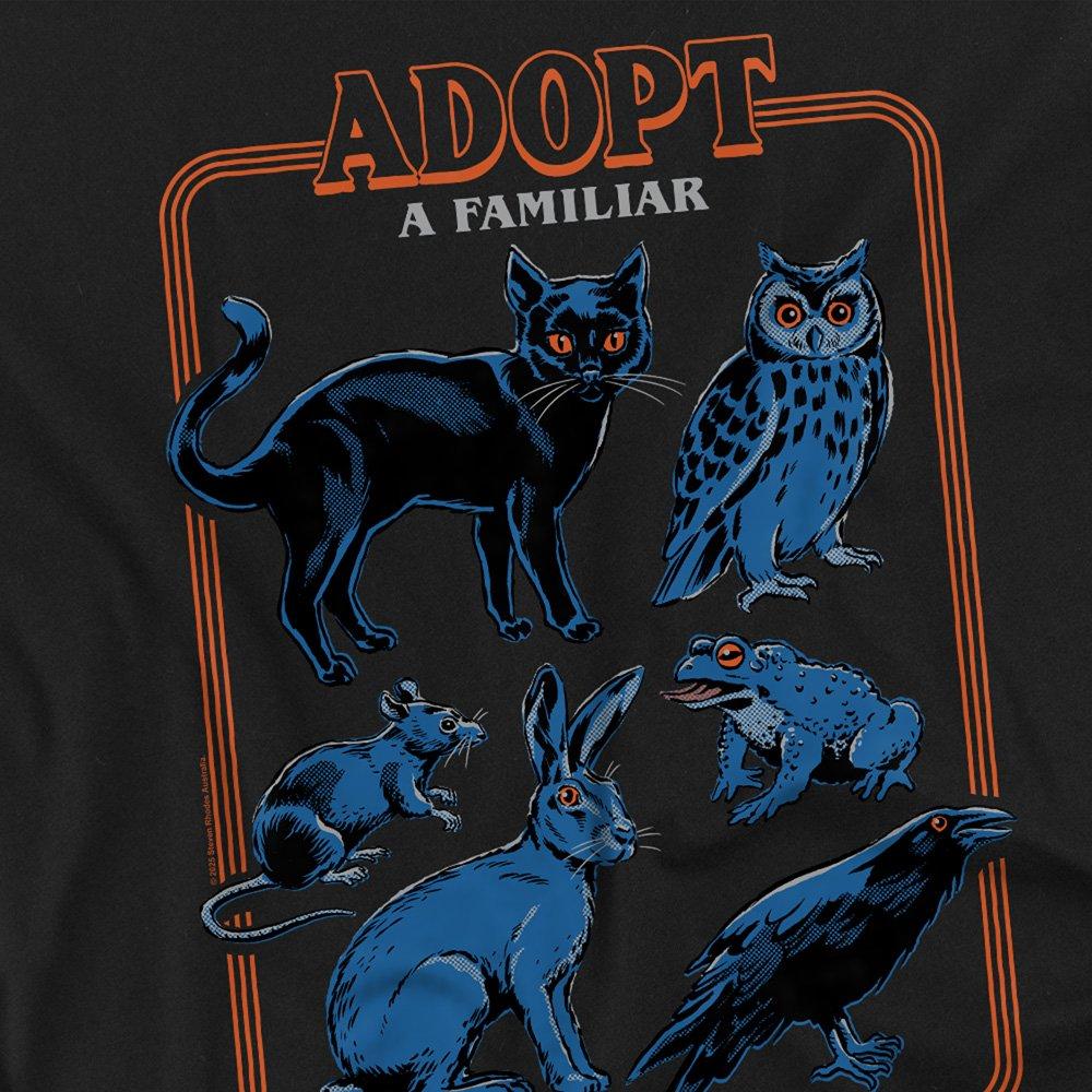Black - Steven Rhodes - Steven Rhodes Adopt A Familiar Long Sleeve T-Shirt - 2