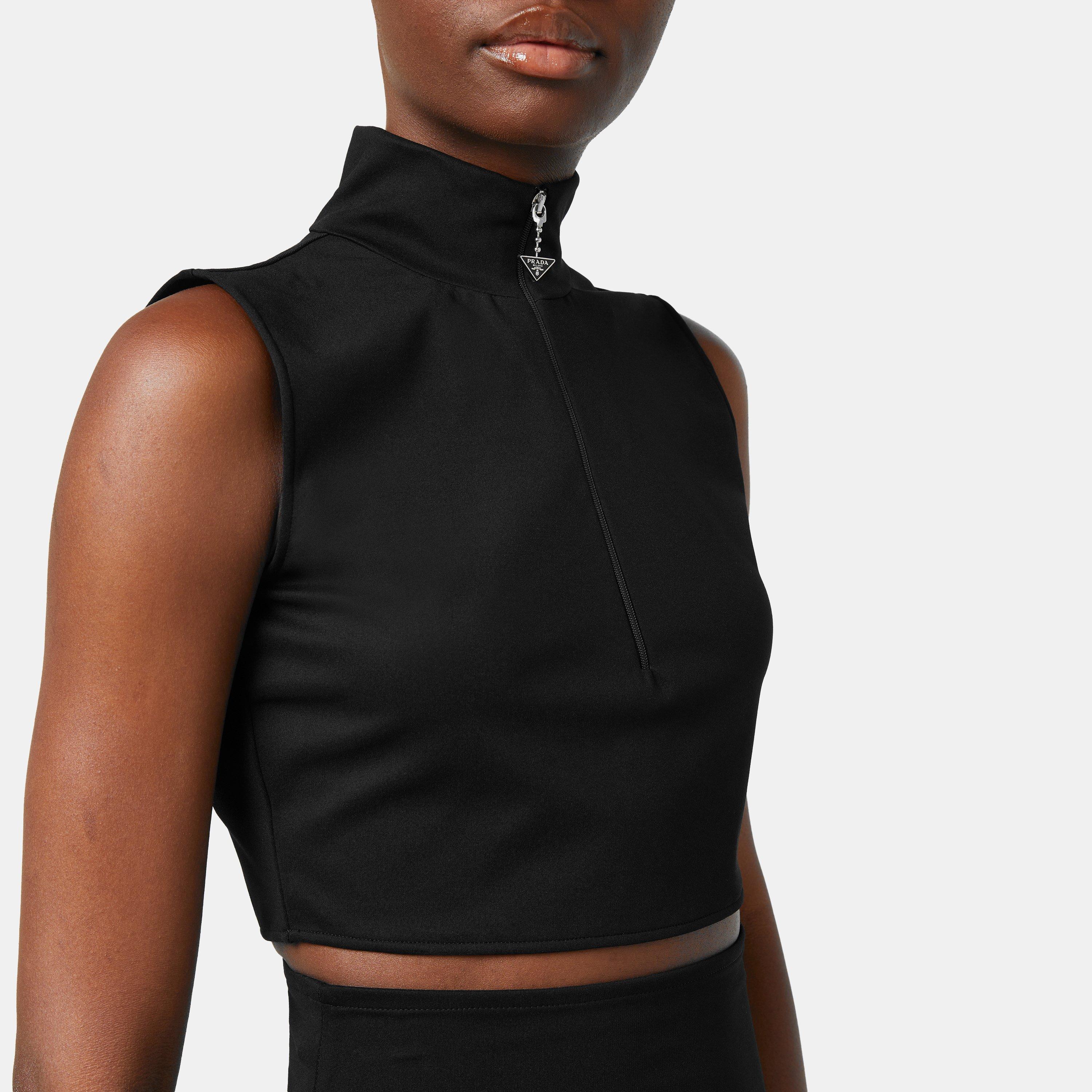 NERO - Prada - High Neck Zip Tank - 5
